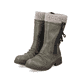 Granitgraue Rieker Damen Kurzstiefel Z4756-45 mit einer robusten Profilsohle. Schuh Innenseite