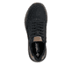 Schwarze Rieker Herren Schnürschuhe B1801-00 mit lightsole+ sowie Reißverschluss. Schuh von oben.