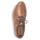 Braune Rieker Herren Schnürschuhe 13500-25 mit modernen Ziernähten. Schuh von oben.