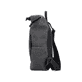Rieker Rucksack H1549-00 in Grau mit praktischem Rolltop, Reißverschluss und Steckschnalle sowie atmungsaktivem Rückenpolster. Linksseitig.