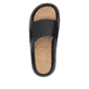 Schwarze Rieker Damen Pantoletten W3350-00 mit flexibler und ultraleichter Sohle. Schuh von oben.