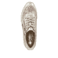Mehrfarbige Rieker Damen Sneaker Low N1112-91 mit einem Reißverschluss. Schuh von oben.