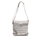 Sac à bandoulière Rieker H1346-40 gris-combi avec des pierres précieuses et des compartiments pratiques à l'intérieur et à l'extérieur. Face avant.