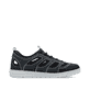 Blaue Rieker Herren Slipper 08665-14 mit einem Gummizug sowie der Extraweite H. Schuh Innenseite.