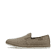 Beige Rieker Herren Slipper B5265-64 mit einem Gummizug sowie Komfortweite G 1/2. Schuh Außenseite.