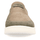 Beige Rieker Herren Slipper B7853-64 mit Elastikeinsatz sowie Komfortweite G 1/2. Schuh von vorne.