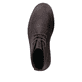 
Dunkelbraune Rieker Herren Schnürstiefel 31640-25 mit einer robusten Profilsohle. Schuh von oben