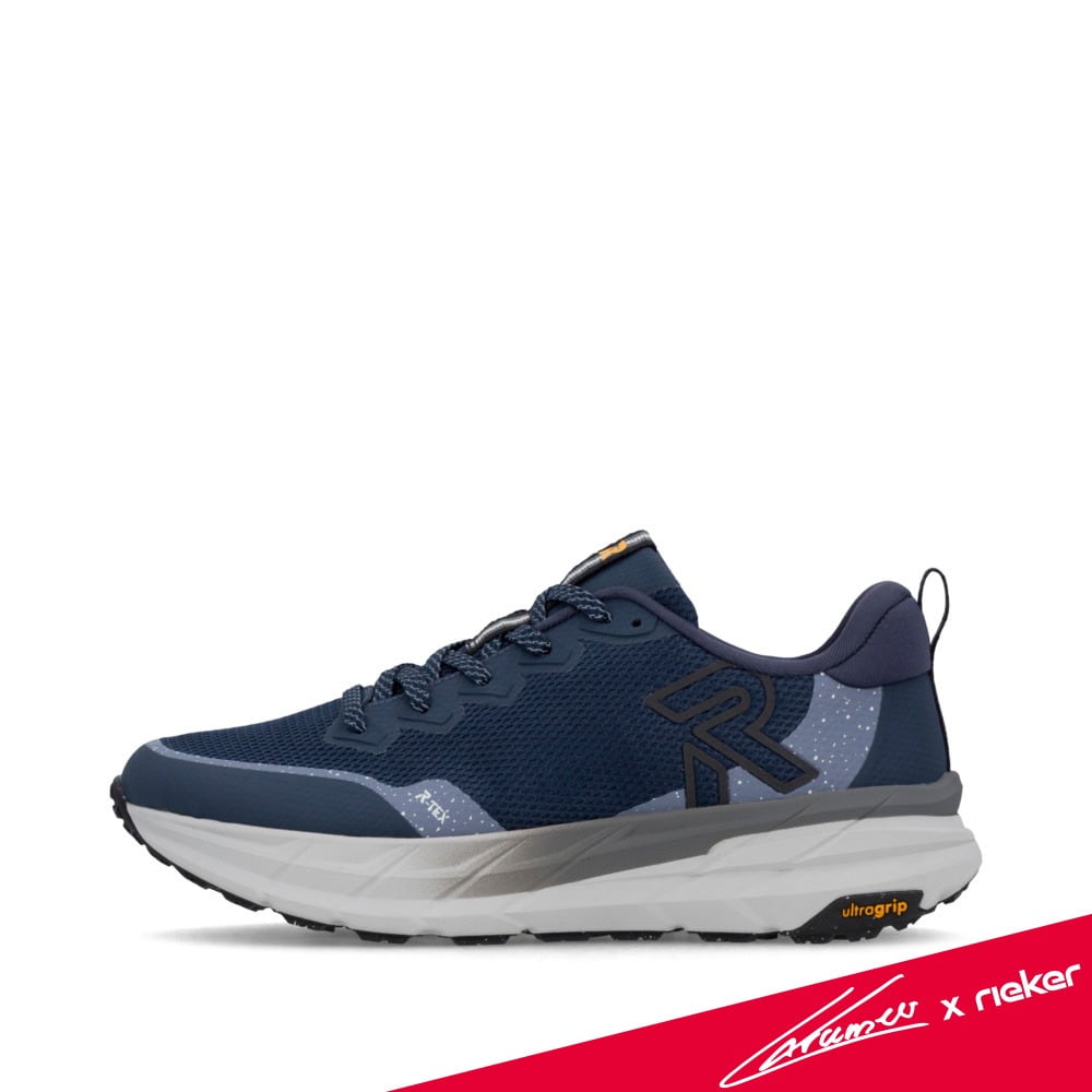 Blaue Rieker Sport Herren Sneaker Low U4501-14. Schuh Außenseite. Kramer x Rieker.