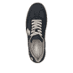 Blaue vegane Rieker Damen Sneaker Low M5512-15 mit einer Schnürung. Schuh von oben.