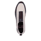 Beige Rieker Damen Sneaker High N6352-60 mit leichter und dämpfender Sohle. Schuh von oben.
