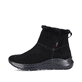 Schwarze Rieker Damen Kurzstiefel 42170-00 mit wasserabweisender TEX-Membran. Schuh Außenseite.