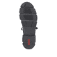 Asphaltschwarze Rieker Damen Hochschaftstiefel Y4760-00 mit einer leichten Sohle. Schuh Innenseite