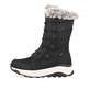 Schwarze Rieker Damen Schnürstiefel W0070-00 mit wasserabweisender TEX-Membran. Schuh Außenseite.