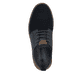 Blaue Rieker Herren Slipper 04550-14 mit einem Gummizug sowie der Extraweite H. Schuh von oben.