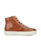 Fuchsbraune Rieker Damen Schnürstiefel L9880-24 mit Schnürung und Reißverschluss. Schuh Innenseite
