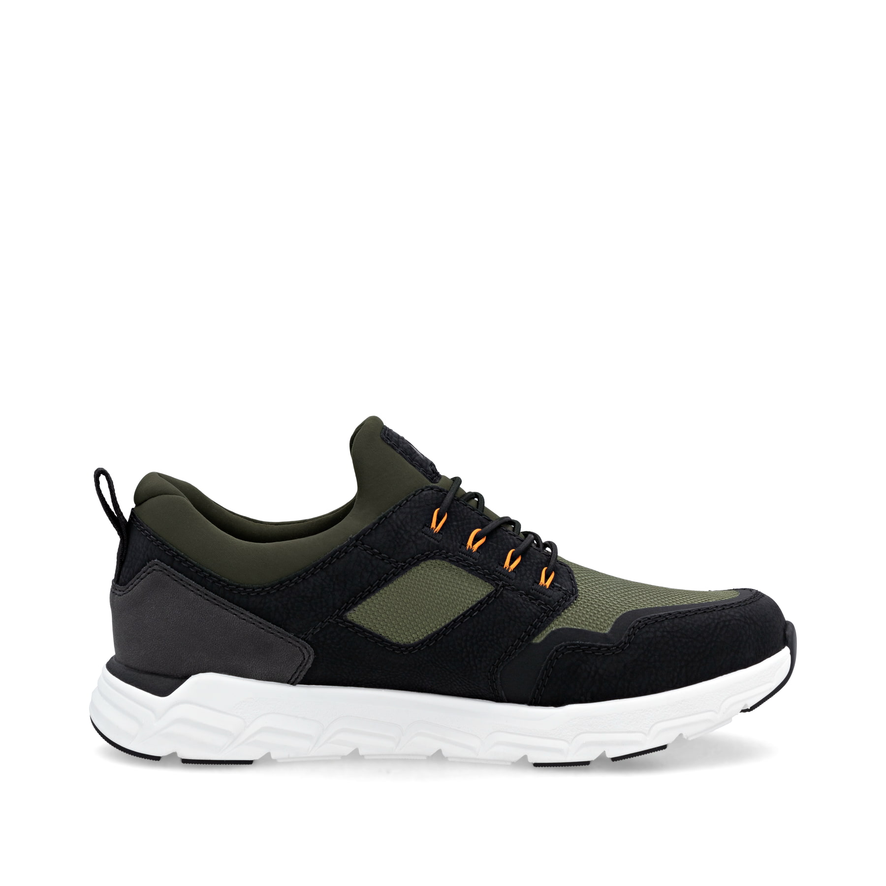 Grüne Rieker Herren Sneaker Low 09102-55 mit wasserabweisender RiekerTEX-Membran. Schuh Innenseite.