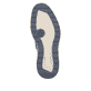 Mocassins Rieker bleus pour homme 14750-14 avec bande élastique. Semelle extérieure de la chaussure.