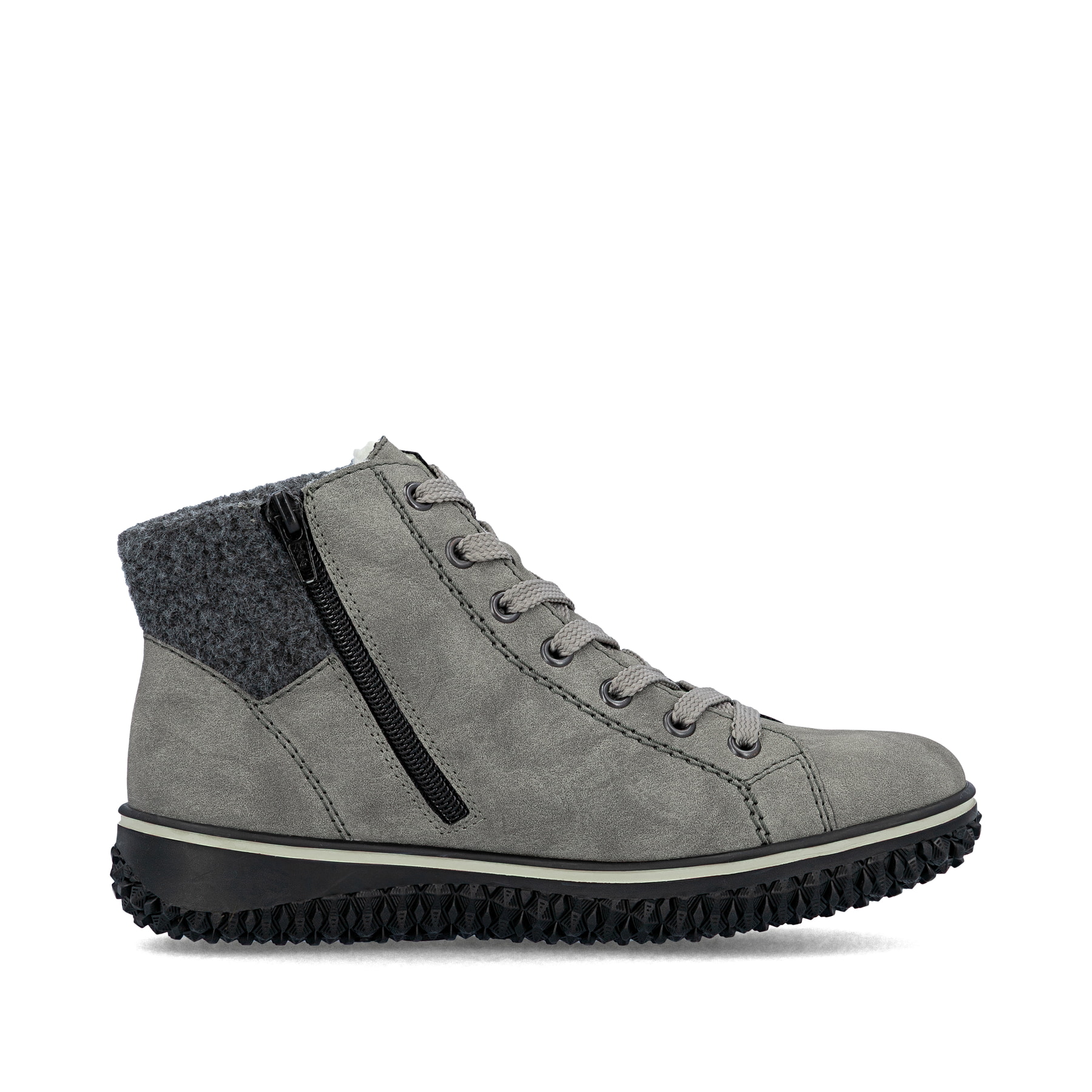 Rieker Dames 77030 Veterlaarzen, zwart, 36 EU, zwart, 36 EU