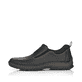 
Tiefschwarze Rieker Herren Slipper 05363-00 mit einer schockabsorbierenden Sohle. Schuh Außenseite