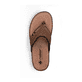 Braune Rieker Herren Zehentrenner 21084-23 mit der Komfortweite G. Schuh von oben.