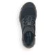 
Tiefschwarze Rieker Damen Slipper N32X8-00 mit Gummizug sowie einer leichten Sohle. Schuh von oben