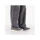 Mocassins Rieker gris pour homme B6678-45 en optique à trous. Chaussure au pied.