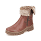 
Braune Rieker Damen Kurzstiefel Z1082-25 mit Reißverschluss sowie Fiber-Grip Sohle. Schuh seitlich schräg