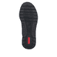 Dunkelblaue Rieker Damen Sneaker Low 53101-15 mit einem Reißverschluss. Schuh Laufsohle.