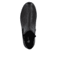 Chelsea Boots Rieker noires pour femmes 43072-00 avec fermeture éclair. Chaussure vue de dessus.