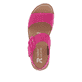 Rosane Rieker Damen Riemchensandalen W0800-31 mit einer Plateausohle. Schuh von oben.