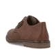 Braune Rieker Herren Schnürschuhe 13439-26 mit der Komfortweite G. Schuh von hinten.
