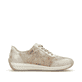 Mehrfarbige Rieker Damen Sneaker Low N1112-91 mit einem Reißverschluss. Schuh Innenseite.