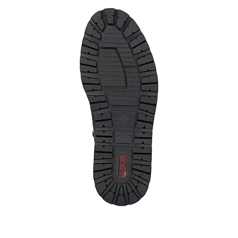 Schwarze Rieker Herren Schnürschuhe 38406-00 mit wasserabweisender TEX-Membran. Schuh Laufsohle.