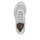 Mehrfarbige vegane Rieker Damen Sneaker Low M6006-90 mit einer Schnürung. Schuh von oben.