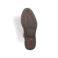 Karamellbraune Rieker Damen Schnürstiefel 71442-24 mit einem Reißverschluss. Schuh Laufsohle.