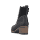 Graugrüne Rieker Damen Schnürstiefel 77431-54 mit Schnürung und Reißverschluss. Schuh Innenseite