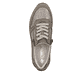Baskets basses Rieker beiges pour femme N1100-62 avec fermeture éclair. Semelle extérieure de la chaussure.
