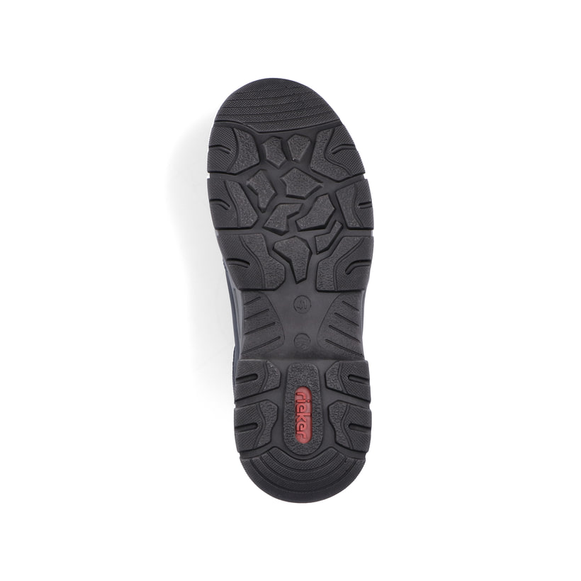 Rieker Herren-Schnürschuhe 11001 – Braun, Aus Glattleder, Mit Reißverschluss & Extraweite