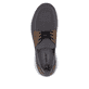 Graue Rieker Herren Slipper B9656-45 mit einem Gummizug sowie der Komfortweite G. Schuh von oben.
