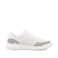 Weiße Rieker Herren Sneaker Low U1104-80 mit Schnürung sowie flexibler Sohle. Schuh Innenseite.