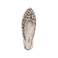 Escarpins Rieker beiges pour femme 43161-90 avec imprimé animal à la mode. Chaussure vue de dessus.