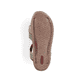 Grüne Rieker Damen Riemchensandalen 61461-52 mit einem Klettverschluss. Schuh Laufsohle.