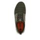 Grüne Rieker Herren Slipper B7796-54 mit einem Gummizug sowie Komfortweite G 1/2. Schuh von oben.
