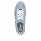 Blaue Rieker Damen Sneaker Low W2605-12 aus Rauleder. Schuh von oben.