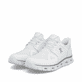 Weiße Rieker Herren Sneaker Low 04355-80 mit easy Hineinschlüpf-Möglichkeit. Schuhpaar seitlich schräg.