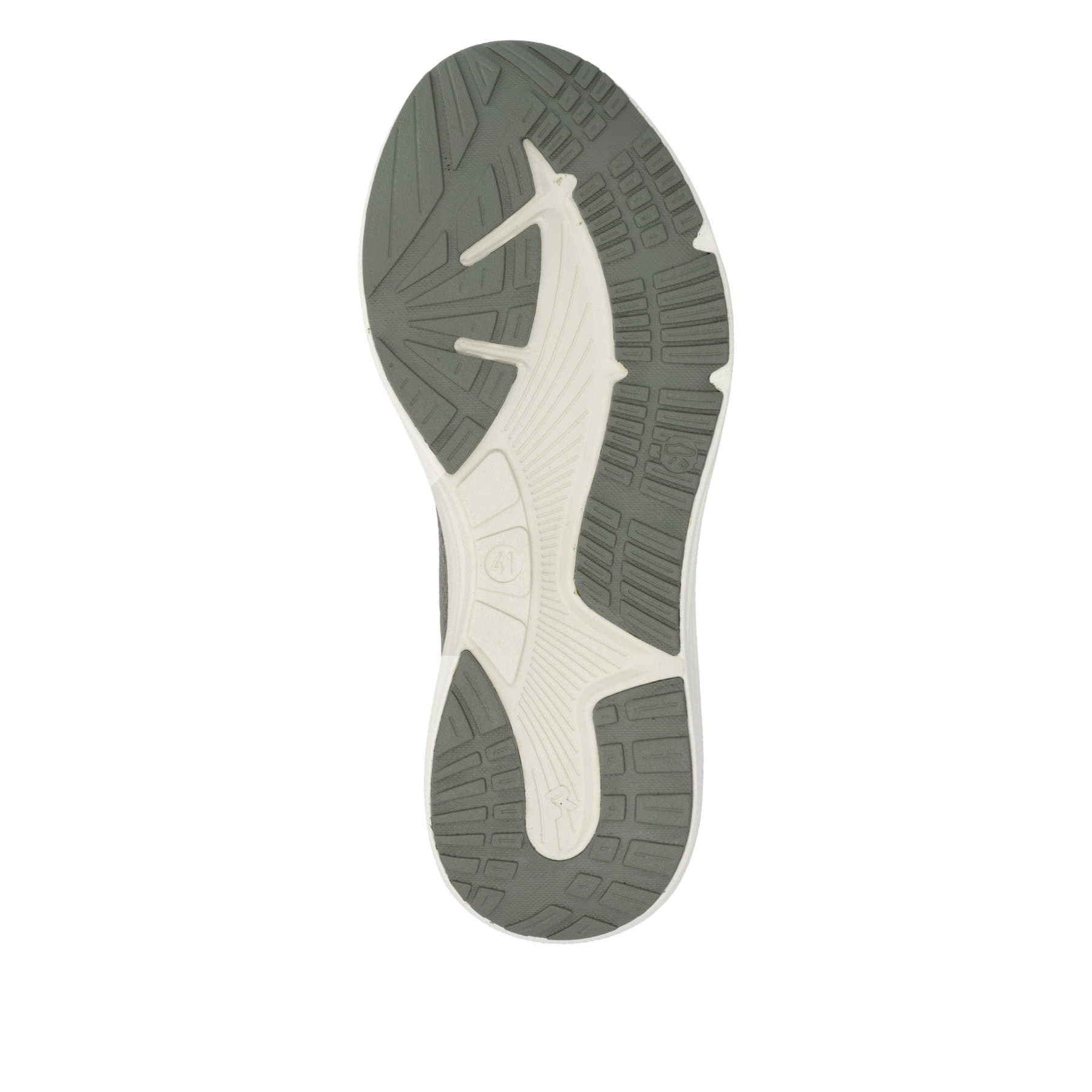 Grüne Rieker Sport Herren Sneaker Low U4101-54. Schuh Laufsohle.