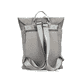 Rieker Rucksack H1357-42 in Grau mit Reißverschluss und Handy- und Laptopfach. Rückseite.