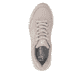Beige Rieker Sport Damen Sneaker Low W4201-60. Schuh von oben.