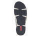 Brombeerfarbene Rieker Damen Schnürschuhe 55920-30 mit modernen Ziernähten. Schuh Laufsohle.