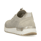 Beige vegane Rieker Damen Sneaker Low 58953-64 mit einem Gummizug. Schuh von hinten.